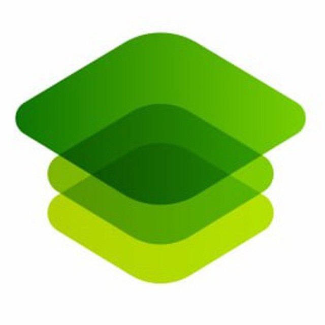 CleverOne logo — three stacked translucent green diamond shapes